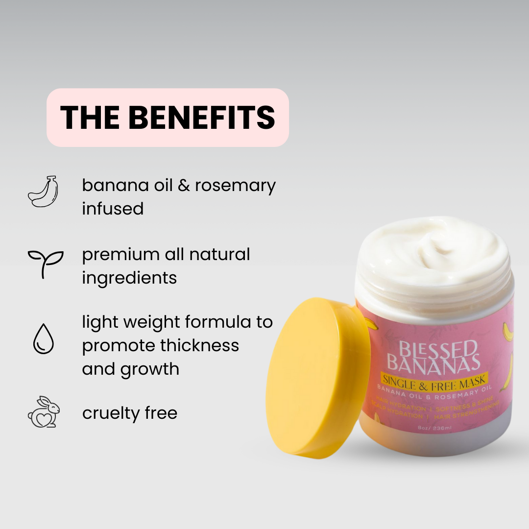 Single & Free | Rosemary & Banana Hair Mask